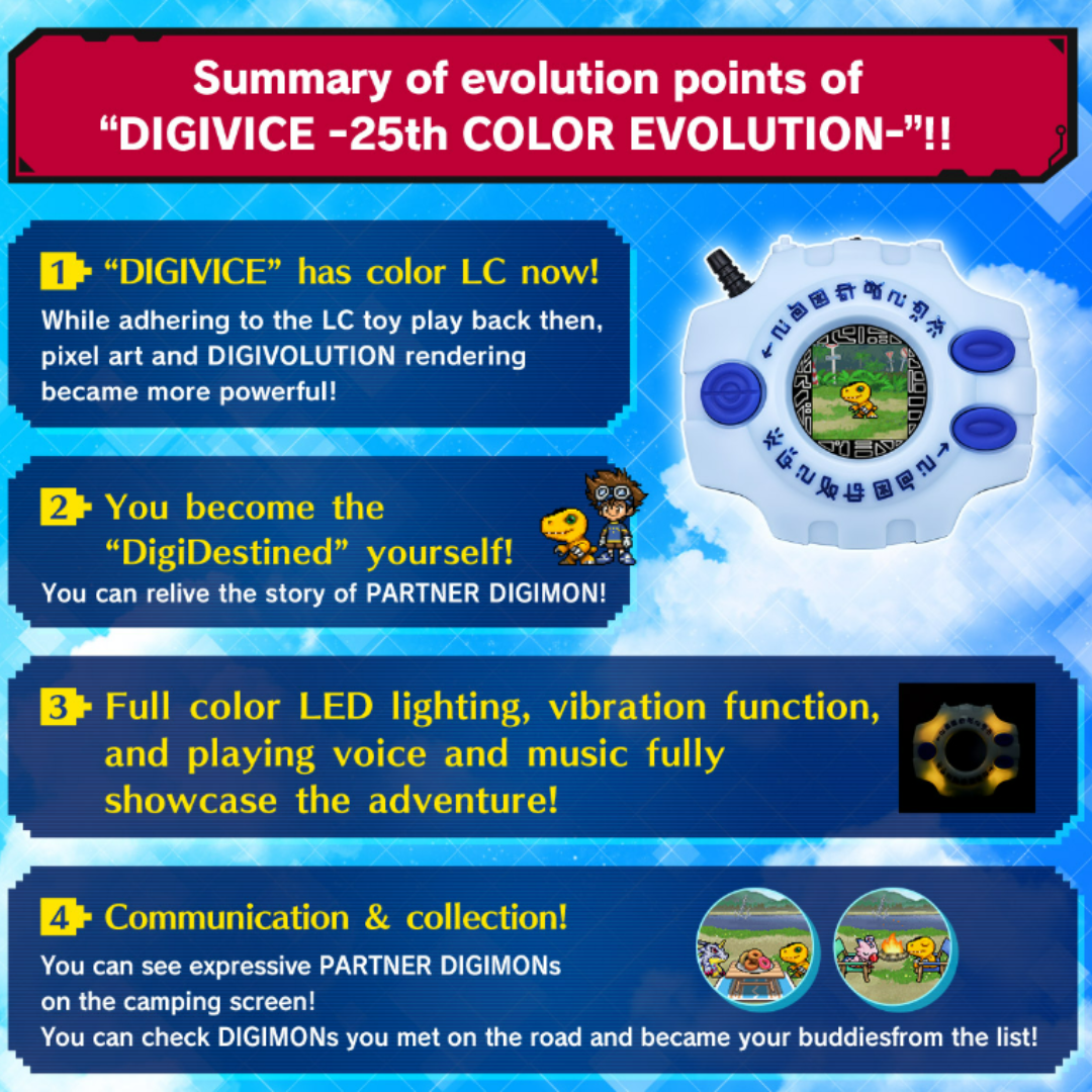 Digimon - Digimon Adventure Digivice 25th COLOR EVOLUTION [INSTOCK]