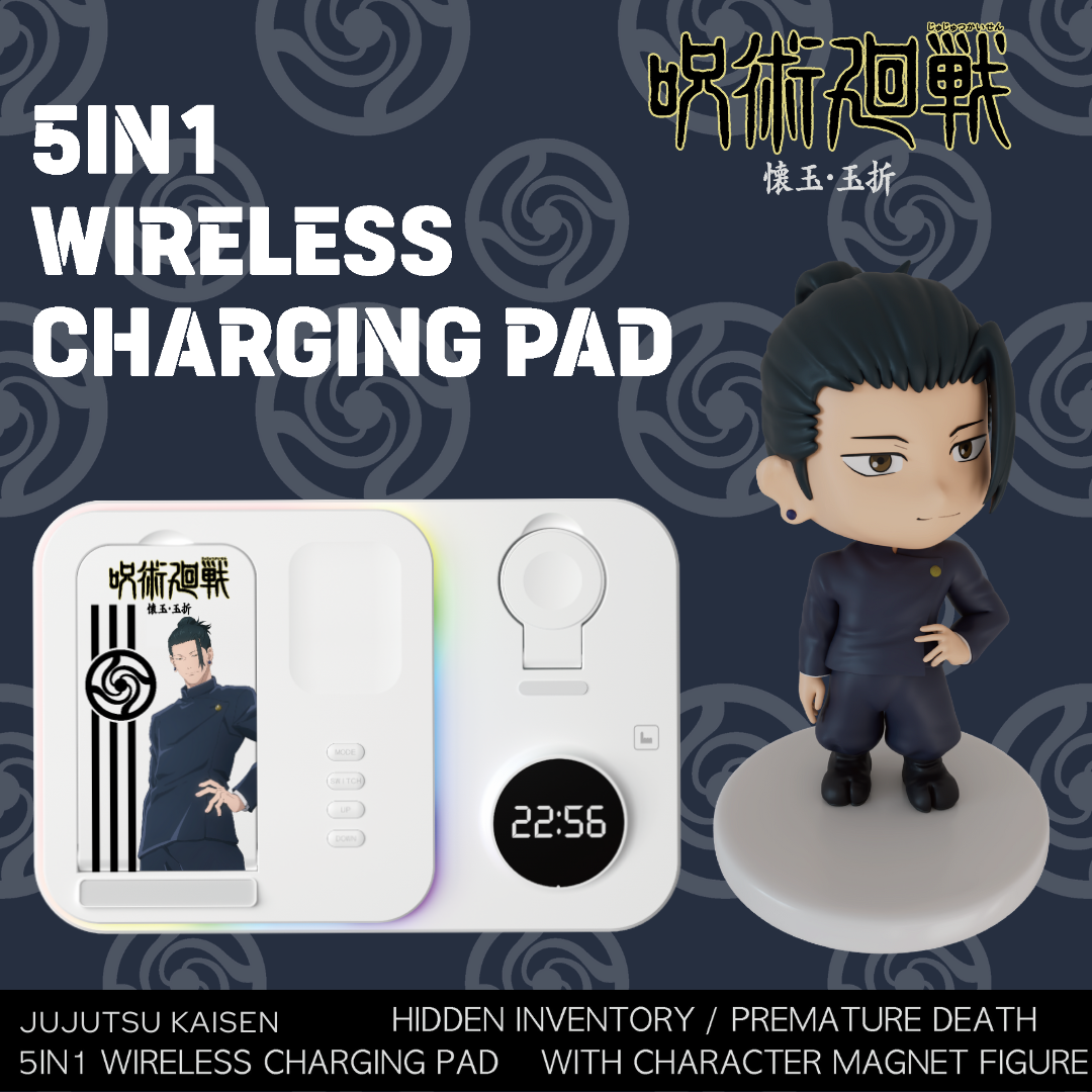 Jujutsu Kaisen - Korea Exclusive - 5 in 1 Wireless Charging Pad (Satoro Gojo/Suguru Geto)  [PRE-ORDER] (RELEASE FEB-MAR26)