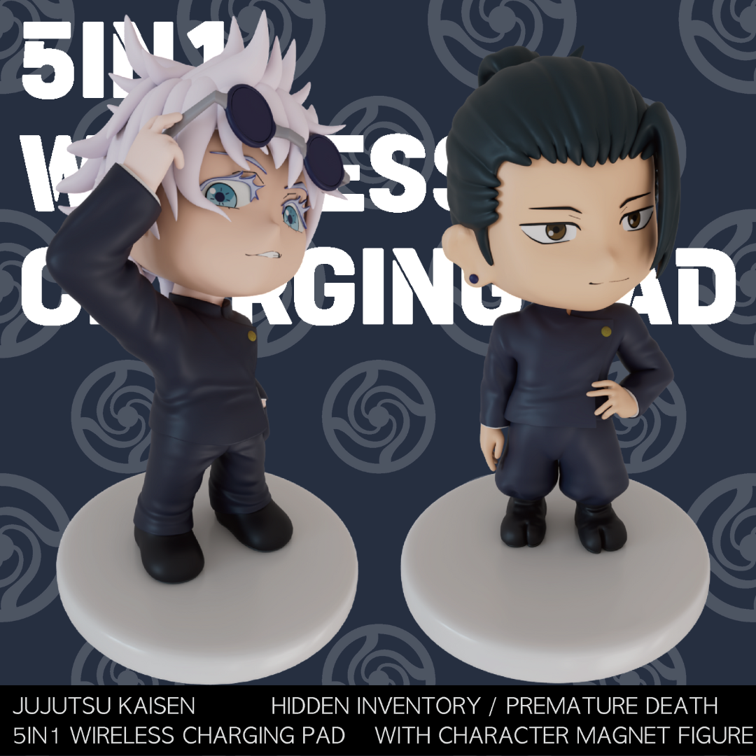 Jujutsu Kaisen - Korea Exclusive - 5 in 1 Wireless Charging Pad (Satoro Gojo/Suguru Geto)  [PRE-ORDER] (RELEASE FEB-MAR26)