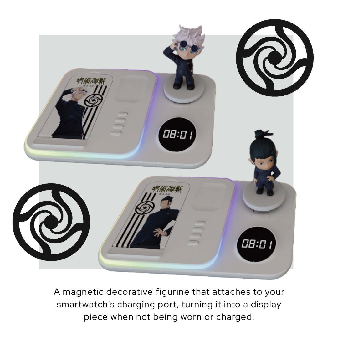 Jujutsu Kaisen - Korea Exclusive - 5 in 1 Wireless Charging Pad (Satoro Gojo/Suguru Geto)  [PRE-ORDER] (RELEASE FEB-MAR26)