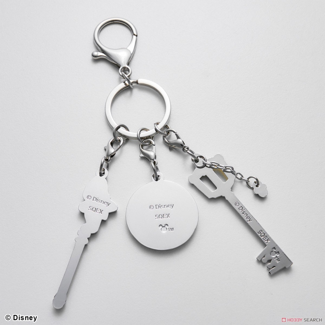 Kingdom Hearts - Metal Keychain - Kingdom Key / Mage's Staff / Knight's Shield [PRE-ORDER] (RELEASE DEC26)