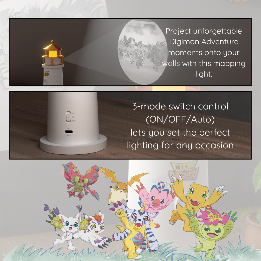Digimon - Digimon Adventure Korea Exclusive - Lighthouse Mood Lamp [PRE-ORDER] (RELEASE SEP25)