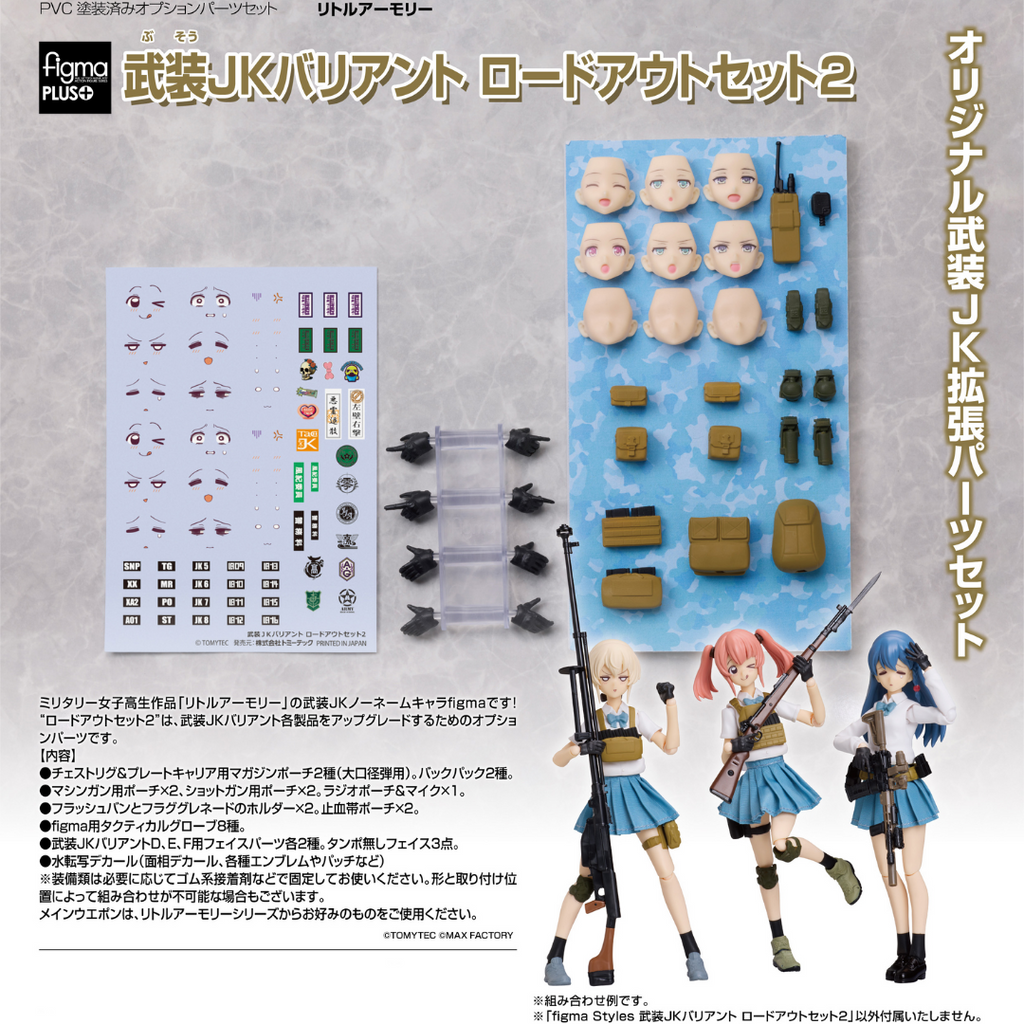 Tomytec Little Armory: Figma Plus Armed JK Variant Loadout Set 2