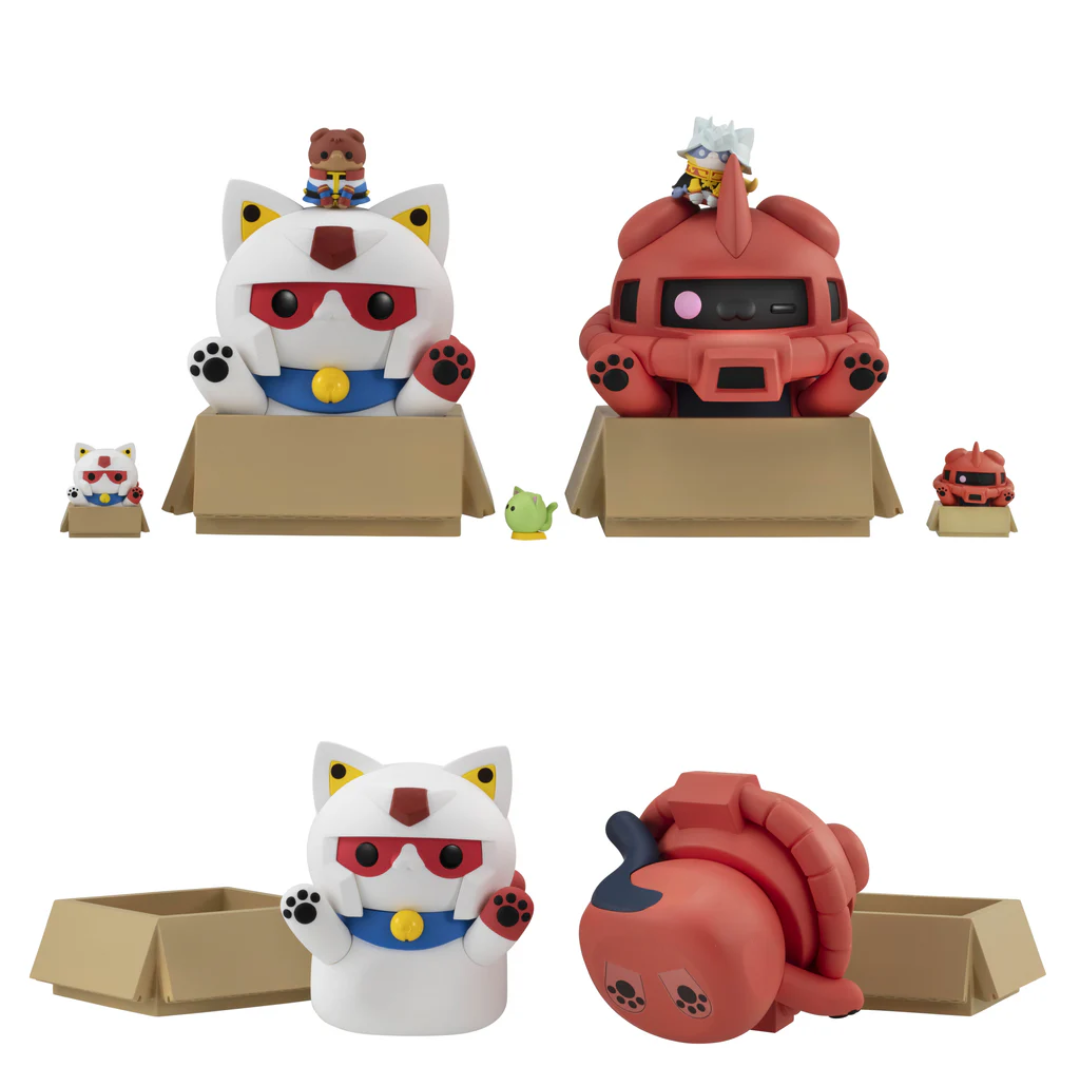 MEGA CAT PROJECT: Mobile Suit Gundam - Giant Mobile Suit Nyandam - 1: Gundam & 2: Char's Zaku  [PRE-ORDER](RELEASE APR25)