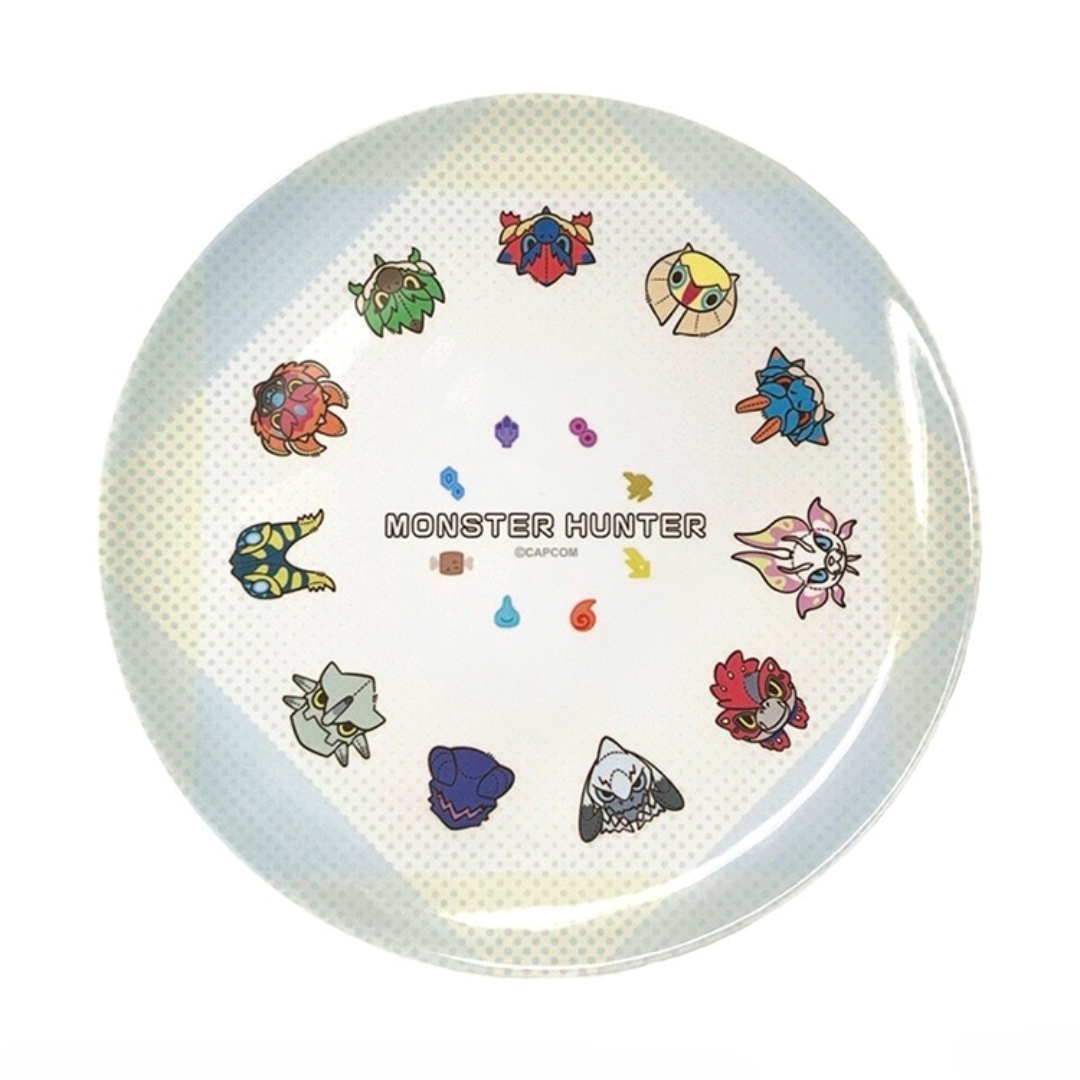 Monster Hunter - MonDefo Melamine Plate/Mint Colour, Circle [PRE-ORDER] (RELEASE MAR26)