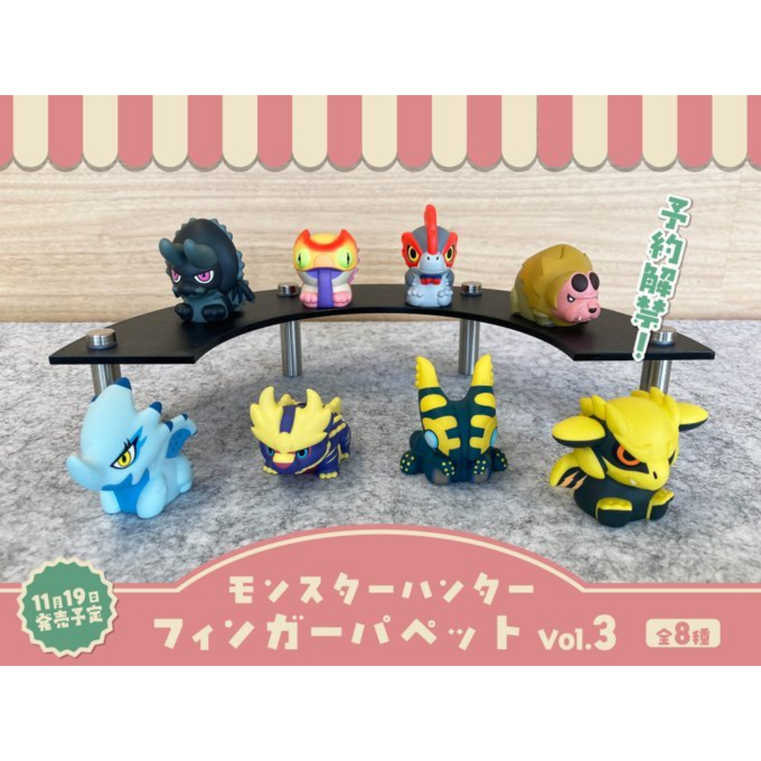 Monster Hunter - Capcom Figure Builder Finger - Puppet Monster Hunter Vol.3 (8Pack BOX) [PRE-ORDER] (RELEASE NOV26)