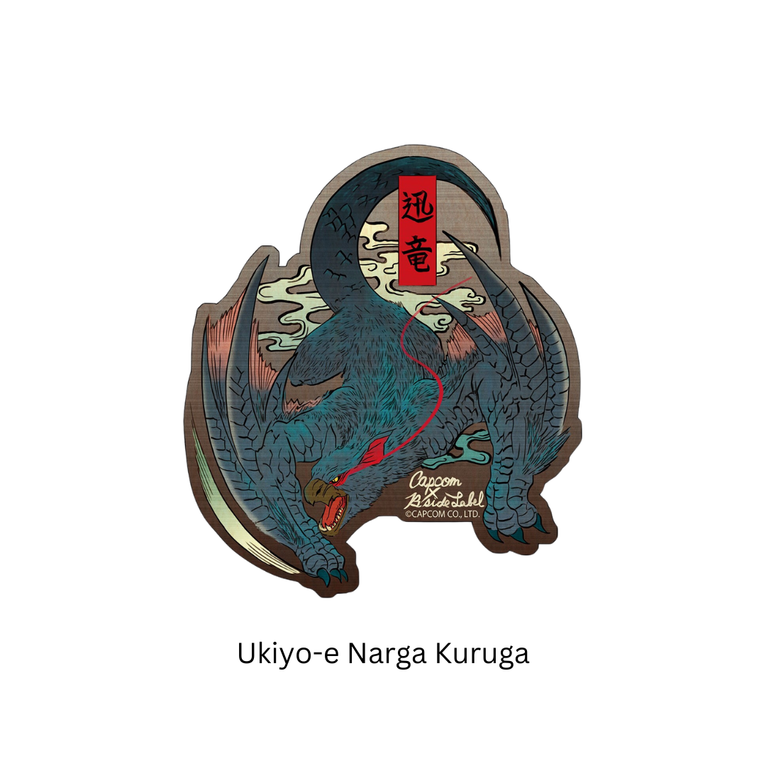 Monster Hunter - Capcom X B-Side Label - Ukiyo-e Sticker [INSTOCK]