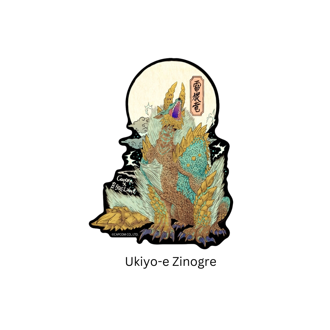 Monster Hunter - Capcom X B-Side Label - Ukiyo-e Sticker [INSTOCK]