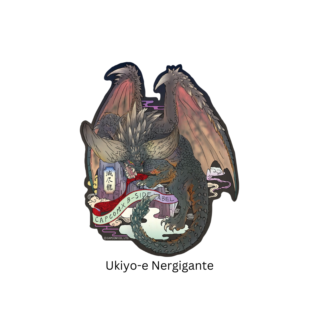 Monster Hunter - Capcom X B-Side Label - Ukiyo-e Sticker [INSTOCK]
