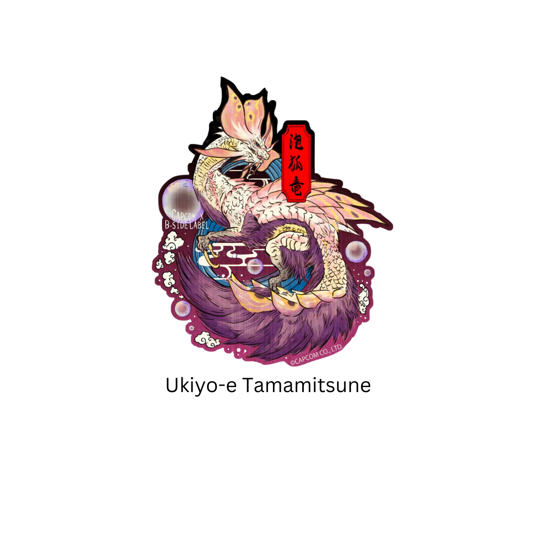 Monster Hunter - Capcom X B-Side Label - Ukiyo-e Sticker [INSTOCK]