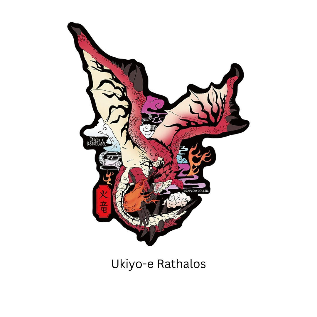 Monster Hunter - Capcom X B-Side Label - Ukiyo-e Sticker [INSTOCK]