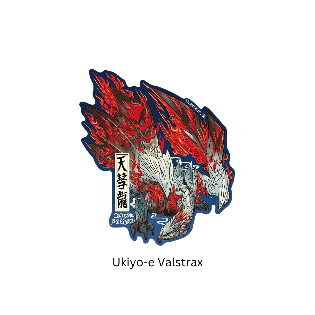 Monster Hunter - Capcom X B-Side Label - Ukiyo-e Sticker [INSTOCK]