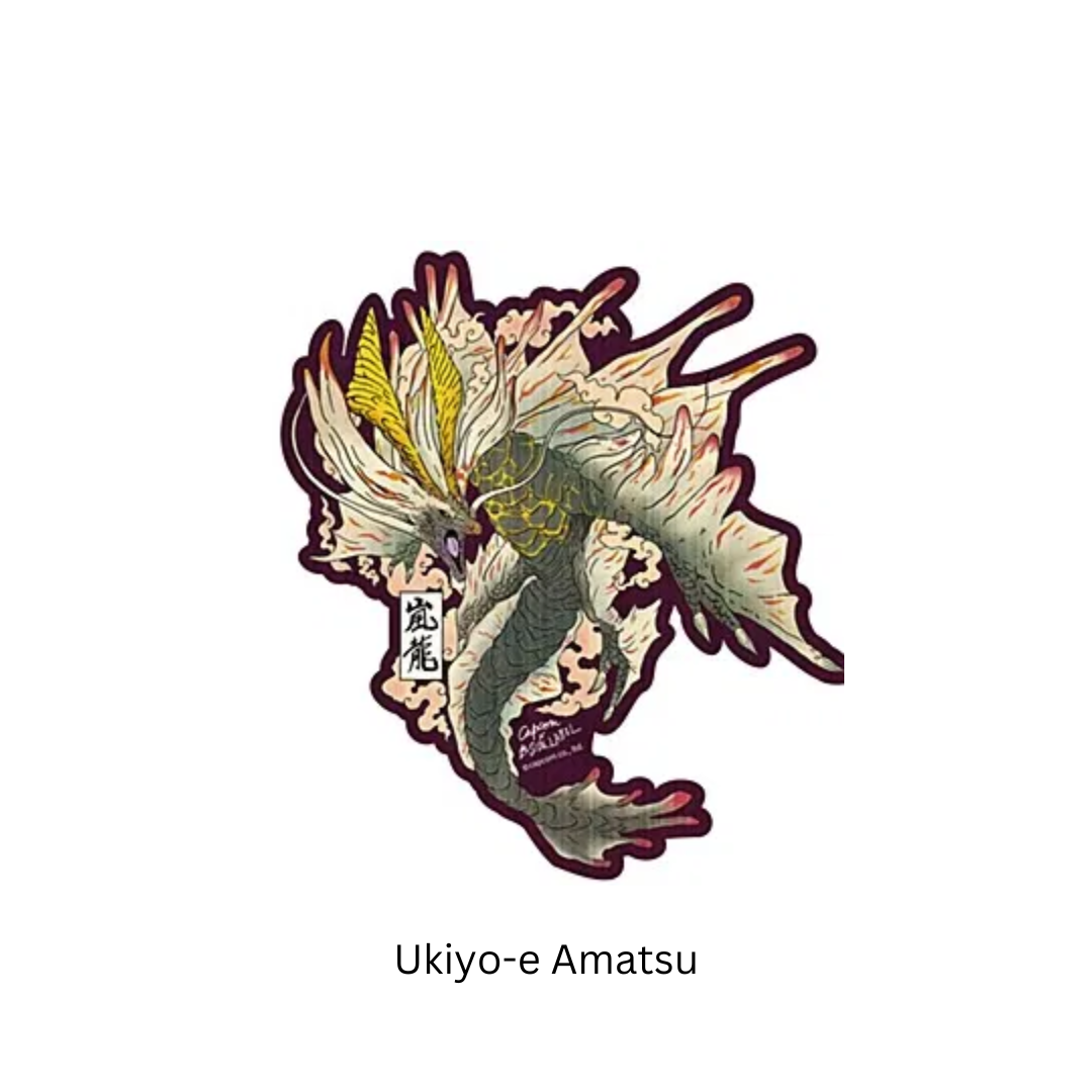 Monster Hunter - Capcom X B-Side Label - Ukiyo-e Sticker [INSTOCK]
