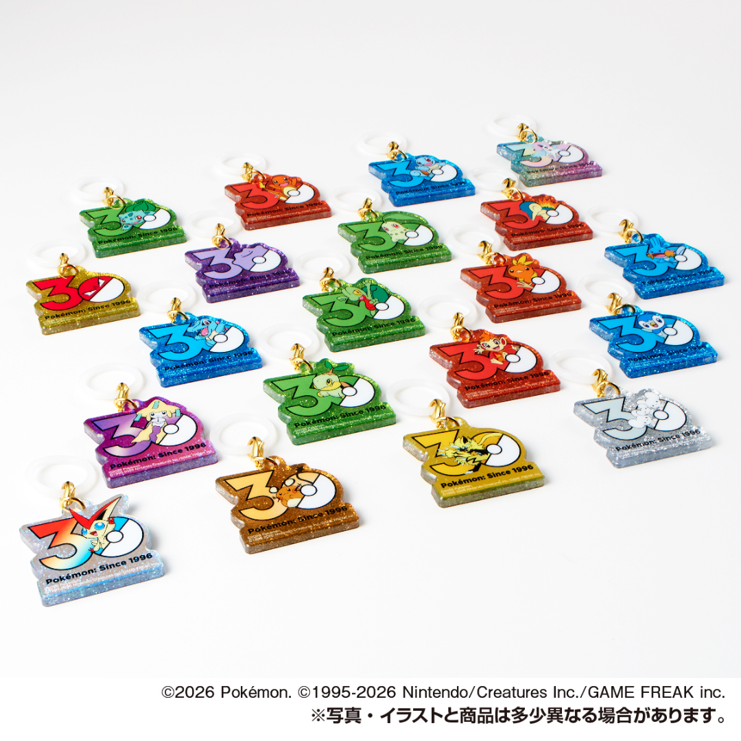 Pokemon - Poke-Charm 30th Anniversary Logo Mascot [PRE-ORDER] (RELEASES AUG-SEP26)