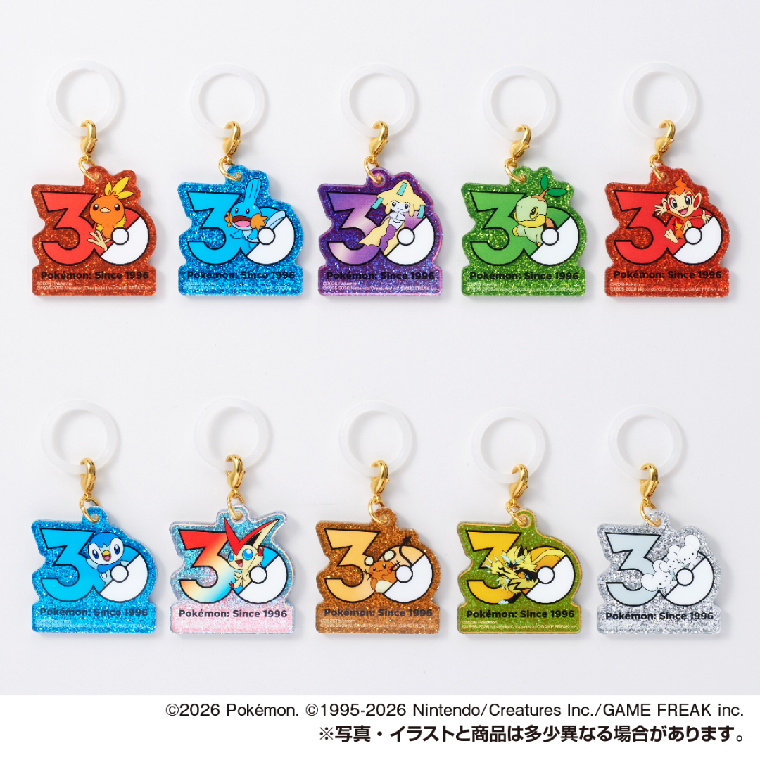 Pokemon - Poke-Charm 30th Anniversary Logo Mascot [PRE-ORDER] (RELEASES AUG-SEP26)
