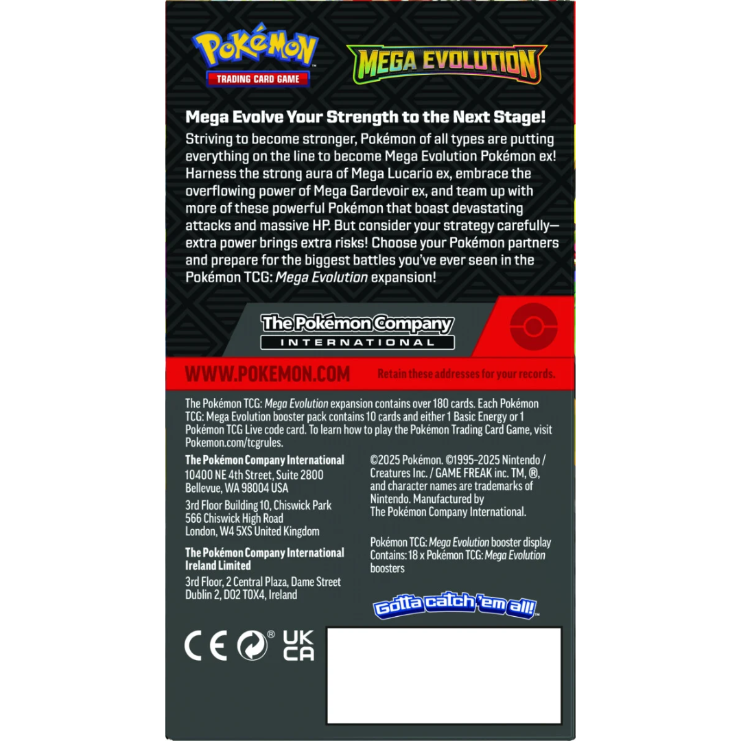 Pokemon - Pokemon TCG - ME01 Mega Evolution Booster Box (18 Packs) [IN Pokemon - Pokemon TCG - ME01 Mega Evolution Booster Box (18 Packs) [IN