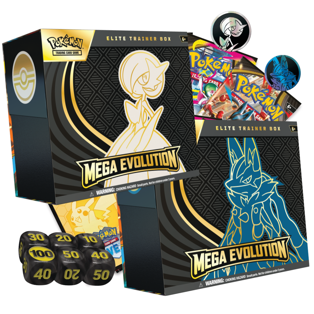 Pokemon - Pokemon TCG - ME01 Mega Evolution Elite Trainer Box - Lucari Pokemon - Pokemon TCG - ME01 Mega Evolution Elite Trainer Box - Lucari