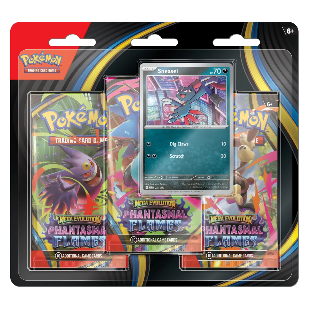 Pokemon - Pokemon TCG - ME02 Phantasmal Flames Blister Pack (3 Packs) [INSTOCK]