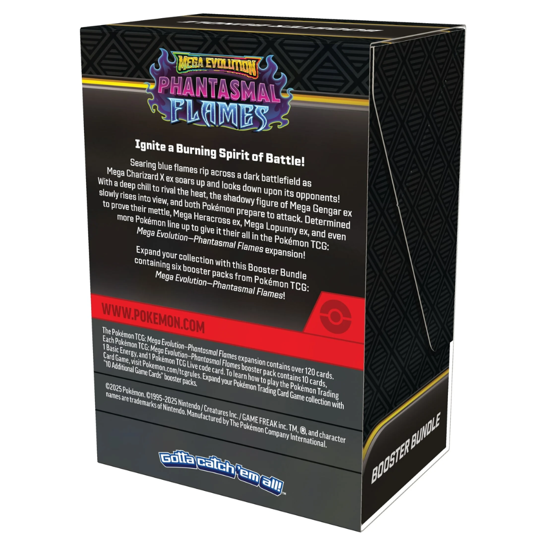 Pokemon - Pokemon TCG - ME02 Phantasmal Flames Booster Bundle (6 Packs) [INSTOCK]