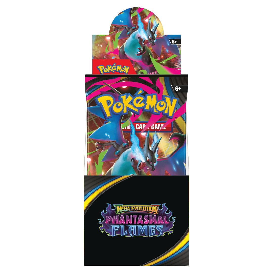 Pokemon - Pokemon TCG - ME02 Phantasmal Flames Booster Box (18 Packs) Pokemon - Pokemon TCG - ME02 Phantasmal Flames Booster Box (18 Packs)