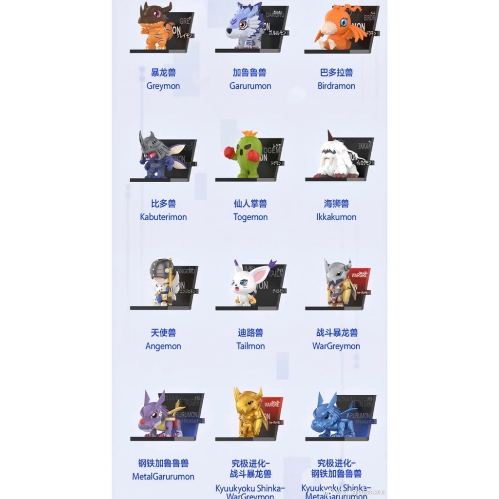 thumbnail image 2 of Pop Mart Digimon Adventure Fridge Magnet Figure – Blind Box, Original Licensed 2 of 6