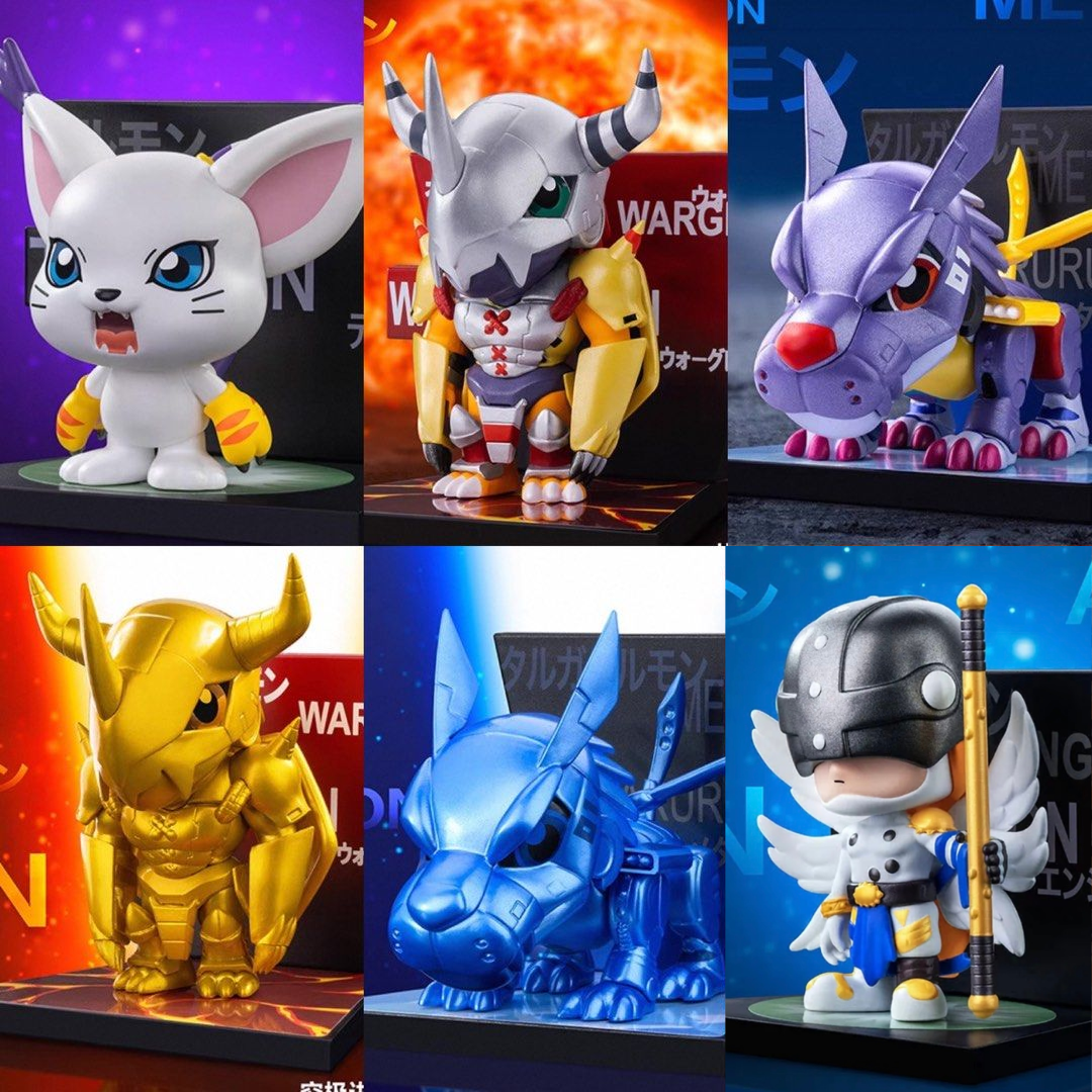 Digimon -Popmart x Digimon Adventure Fridge Magnet Figure Digimon -Popmart x Digimon Adventure Fridge Magnet Figure