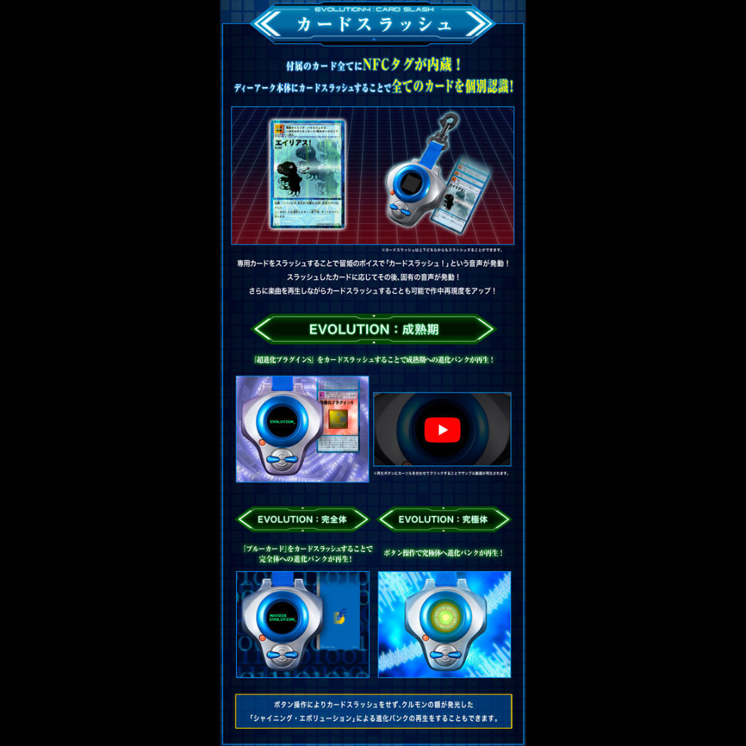 card slash digimon Digmon -Digimon Tamers -Super Complete Selection Animation D-Ark