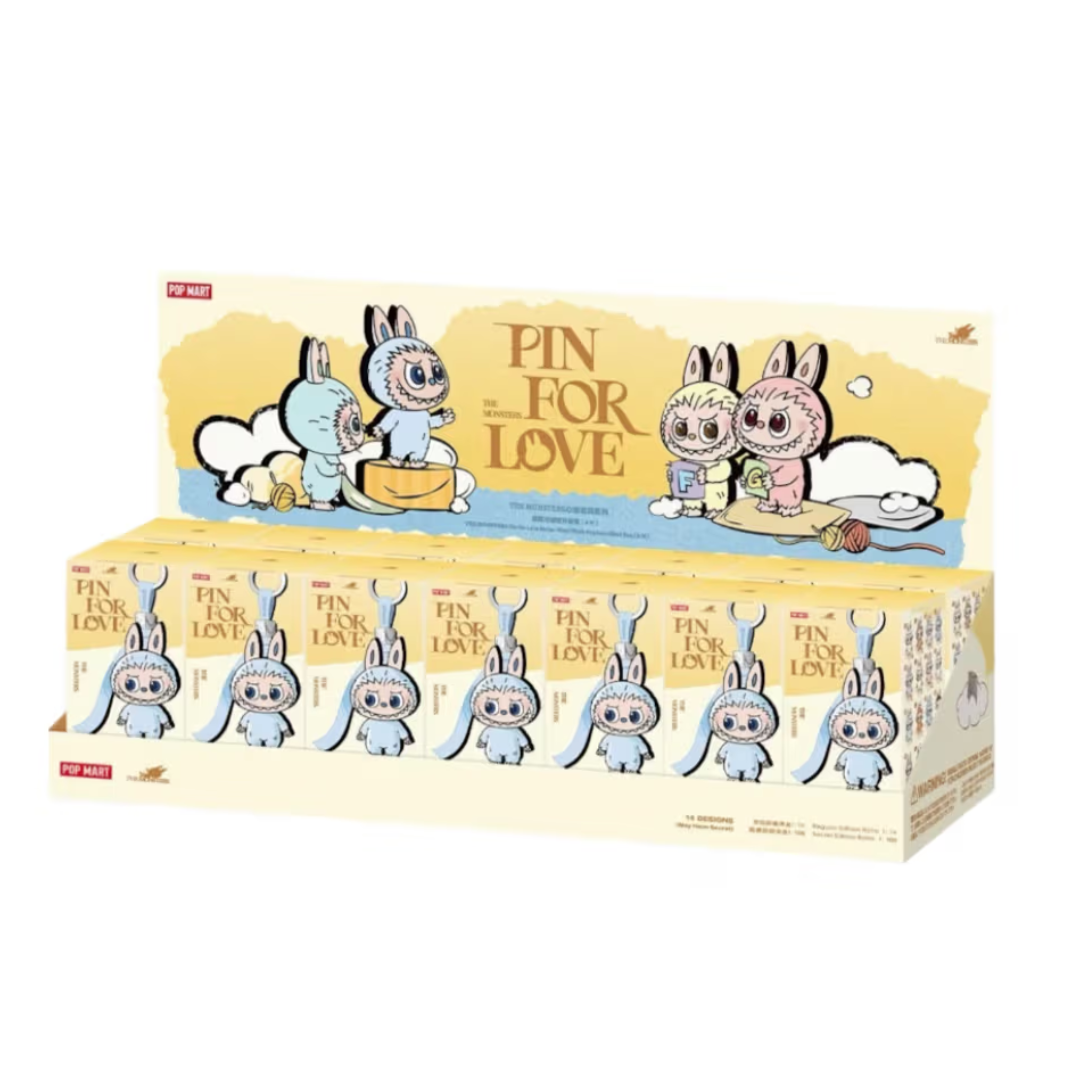 LABUBU-THE MONSTERS PIN FOR LOVE SERIES-Vinyl Plush Pendant Blind Box (A-M) [INSTOCK]