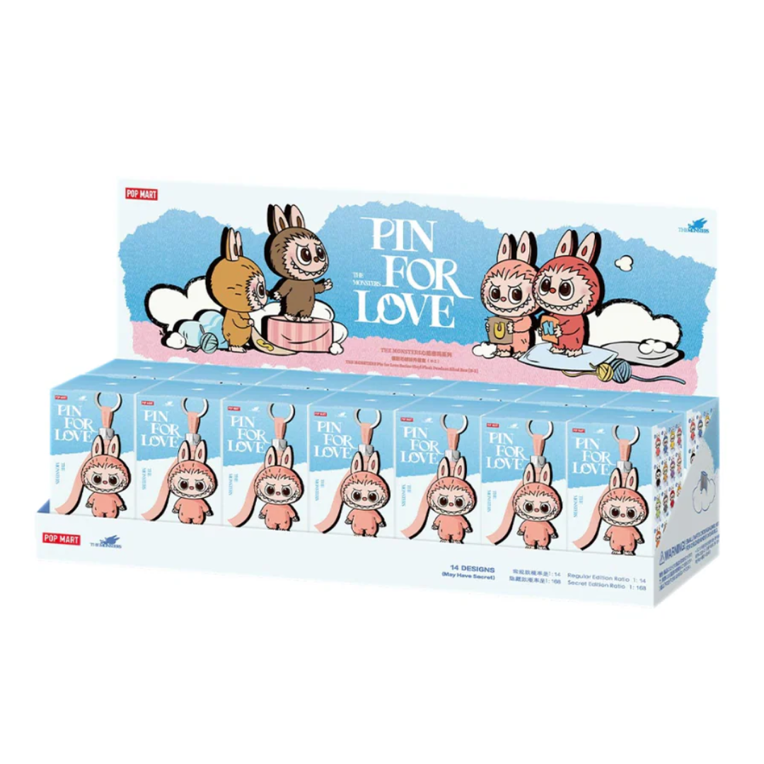 LABUBU-THE MONSTERS PIN FOR LOVE SERIES-Vinyl Plush Pendant Blind Box (N-Z) [INSTOCK]