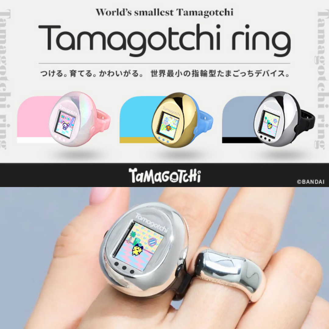 Tamagotchi - Tamagotchi Ring (Pink & Pearl White/Blue & Metallic Gold/Black & Metallic Silver) [PRE-ORDER] (RELEASE APR-MAY27)