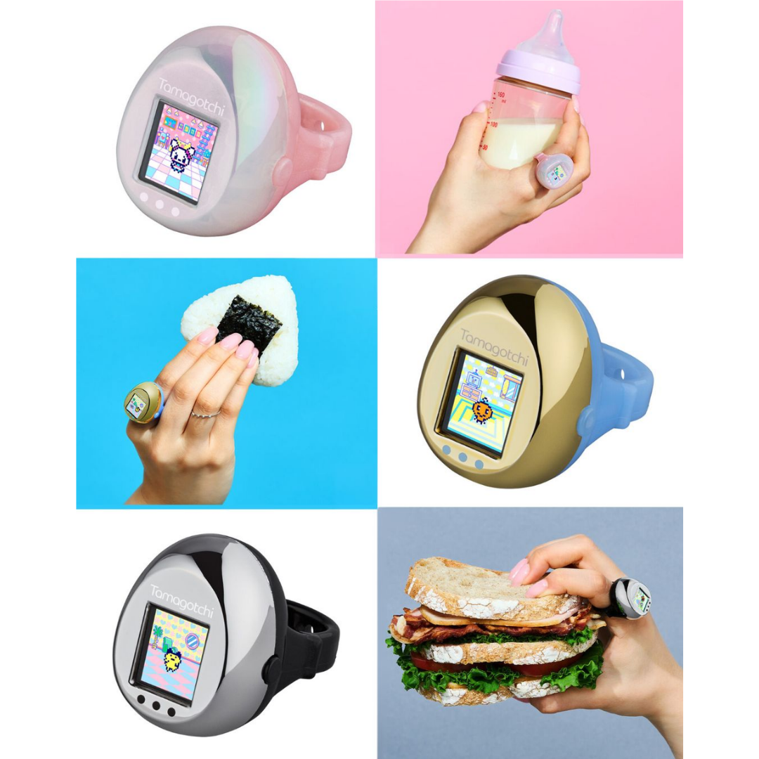 Tamagotchi - Tamagotchi Ring (Pink & Pearl White/Blue & Metallic Gold/Black & Metallic Silver) [PRE-ORDER] (RELEASE APR-MAY27)