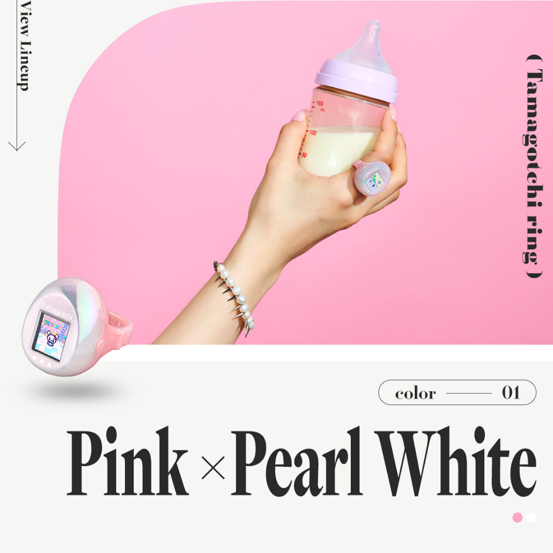 Tamagotchi - Tamagotchi Ring (Pink & Pearl White/Blue & Metallic Gold/Black & Metallic Silver) [PRE-ORDER] (RELEASE APR-MAY27)