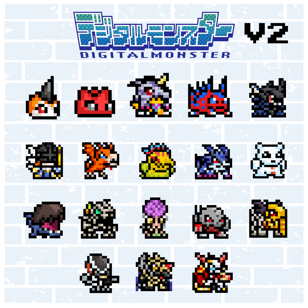 ZeninTCG - Fan-made- Mini Pixel Sticker Pack (Vpet V1-5) [INSTOCK]