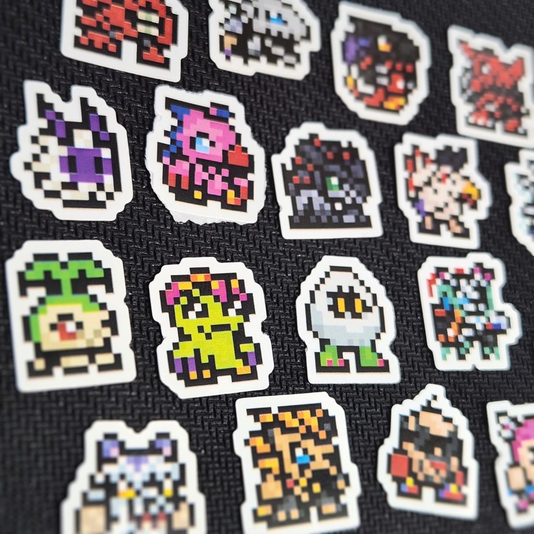 ZeninTCG - Fan-made- Mini Pixel Sticker Pack (Vpet V1-5) [INSTOCK]