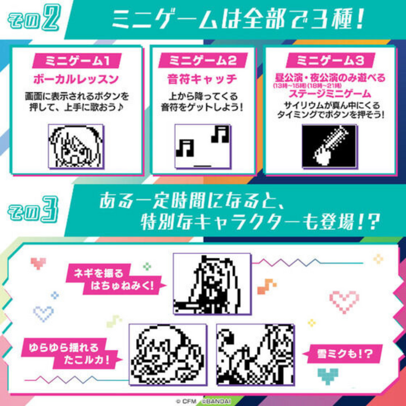Piapro Characters x Hatsune Miku Tamagotchi (Cute Miku/Cyber Miku)
