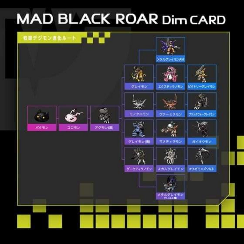 Digimon Vital Bracelet Digital Monster - MAD Black Roar & TRUE Shadow Howl
