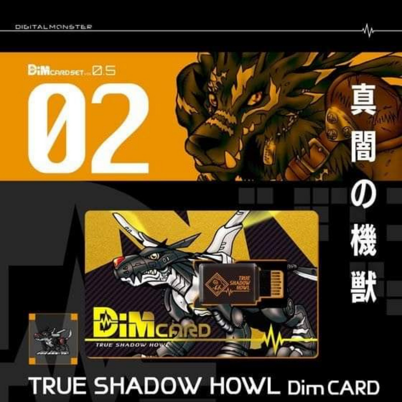 Digimon Vital Bracelet Digital Monster - MAD Black Roar & TRUE Shadow Howl